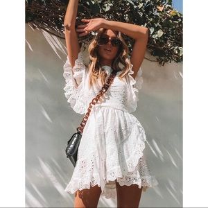 Brand New Princess Polly White Mini Dress